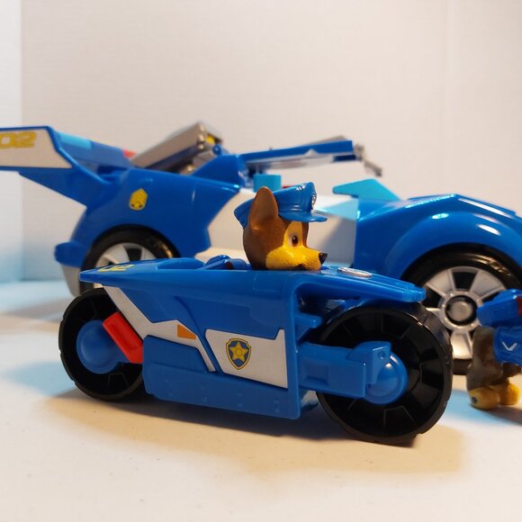 Paw Patrol Chase 2 in 1 Transforming Cruiser Toy Car Lights And Sound-tested - Picture 2 of 12